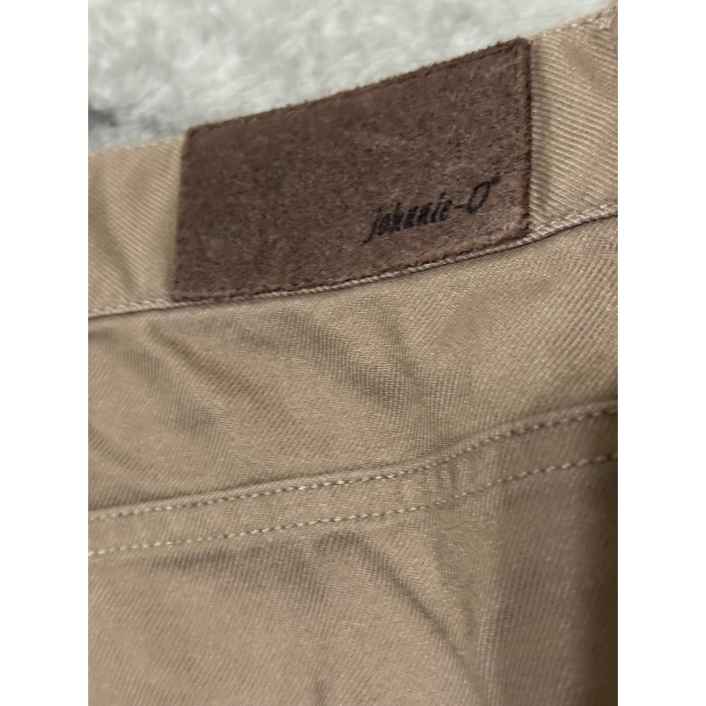 Johnnie-O Mens London 5-Pocket Pants Khaki Tan JMPA100010 35x34 Stretch Modal - Picture 4 of 6